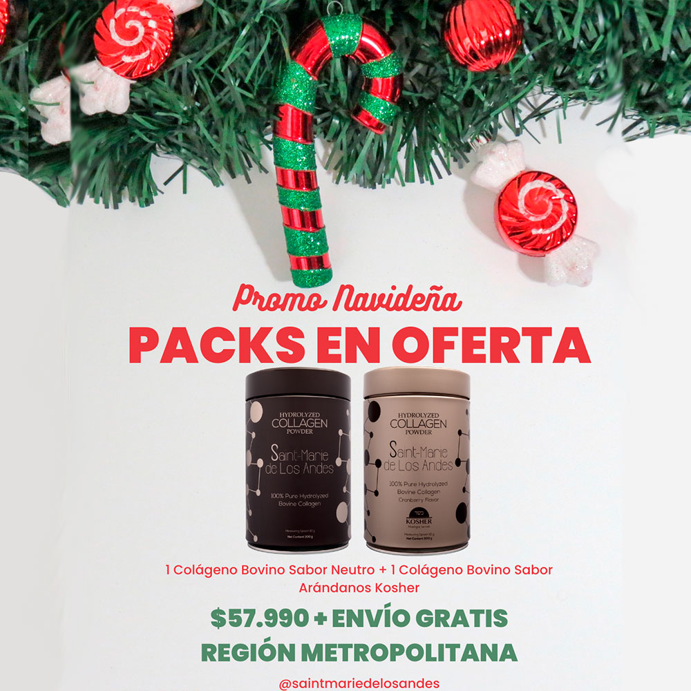 Pack 1 Colageno Bovino Neutro + 1 Colágeno Bovino Kosher